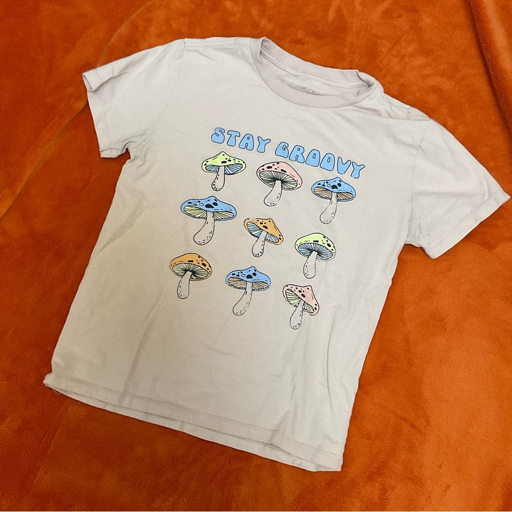 GRAYSON THREADS stay groovy mushroom shirt